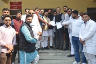 BJP Yuva Morcha Submits Memorandum to President Protesting Incident at Artificial Intelligence Impact Summit Held in Bharat Mandapam IMAGE CREDIT TO भारतीय जनता पार्टी युवा मोर्चा