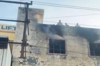 Fire Breaks Out in Water Gun Factory, Fire Department Brings It Under Control IMAGE CREDIT TO दमकल विभाग