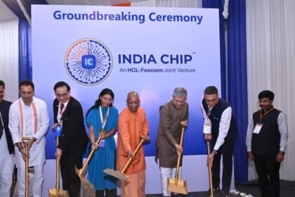 Foundation Laid for First Display Driver Semiconductor Packaging Unit in Jewar; Uttar Pradesh Set to Become a Global Hub for Electronics Manufacturing IMAGE CREDIT TO INFORMATION DEPARTMENT