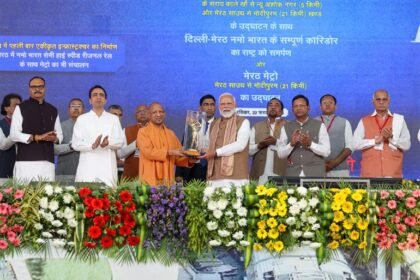 In Meerut, the Namo Bharat Rapid Rail and Metro services were inaugurated. Narendra Modi said that a developed India will be built through a developed Uttar Pradesh IMAGE CREDIT TO PIB