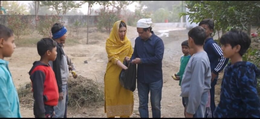 Faizuddin Siddiqui's new song *Mandir Masjid* was released in Budhana, conveying a message of humanity. IMAGE CREDIT TO REPORTER