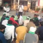 BKU Tikait stages sit-in at police station over demand for action in roadblock assault case IMAGE CREDIT TO भारतीय किसान यूनियन टिकैत