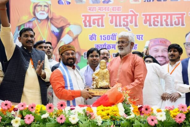 Under the leadership of MLC Dr. Surendra Chaudhary, grand celebrations of Saint Gadge Maharaj’s 150th birth anniversary held in Lucknow IMAGE CREDIT TO REPORTER