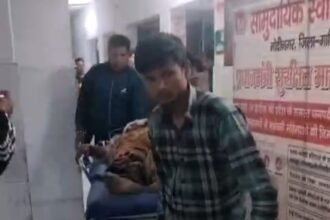 In Modinagar, a person attacked his parents with an axe; police are investigating. IMAGE CREDIT TO POLICE