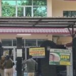 A leopard entered a school in Govindpuram; the Forest Department captured it IMAGE CREDIT TO REPORTER
