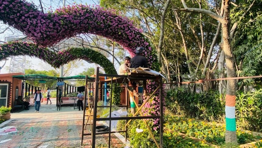 Greater Noida’s City Park will bloom for four days; a grand flower exhibition will be held from 26 February. IMAGE CREDIT TO AUTHORITY