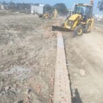 GDA’s ‘Yellow Claw’ operation in Modinagar: Illegal colonies developing on 52 bighas were demolished. IMAGE CREDIT TO AUTHORITY