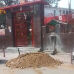 Ghaziabad civic body begins Holi prep, spreads soil IMAGE CREDIT TO NAGAR NIGAM