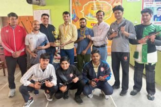 Rishabh Chaudhary won the gold medal in the Tiranga Shooting Championship, bringing fame to Shamli IMAGE CREDIT TO ऋषभ चौधरी