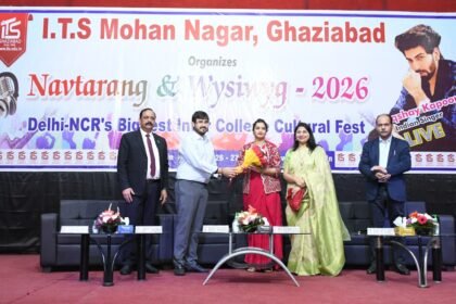 The grand inauguration of Navtarang and Vizwig 2026 was held at ITS Mohannagar, with more than 1,500 participants showcasing their talent. IMAGE CREDIT TO आईटीएस इंस्टीट्यूट