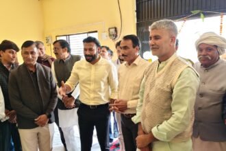 The government homeopathic hospital building, constructed at a cost of ₹26.75 lakh, was inaugurated. IMAGE CREDIT TO सूचना विभाग