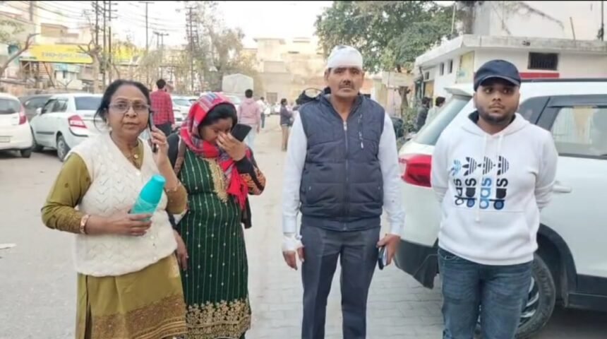 First husband arrives to stop second marriage, chaos at the wedding venue; bride leaves with the new groom in a vehicle IMAGE CREDIT TO REPORTER