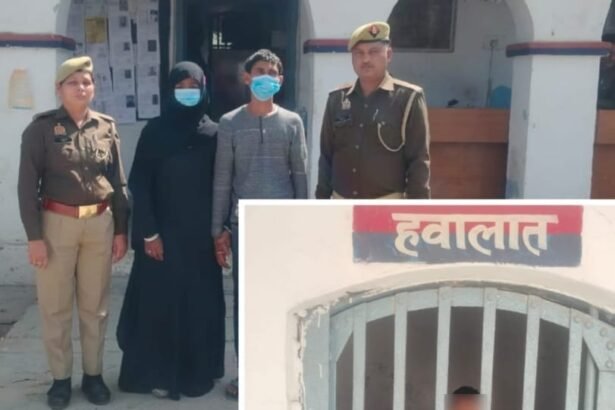 Garh Kotwali Police Arrest Bangladeshi Woman and Her Husband IMAGE CREDIT TO POLICE