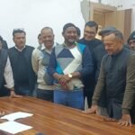 Lawyers protest after a case is filed against the Bar Secretary IMAGE CREDIT TO REPORTER