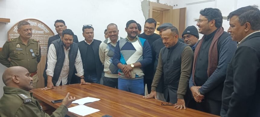 Lawyers protest after a case is filed against the Bar Secretary IMAGE CREDIT TO REPORTER