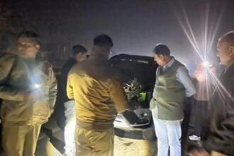 Former BSP Rajya Sabha Member Munkad Ali in Car Accident, Collides with Tractor-Trolley, Major Tragedy Averted IMAGE CREDIT TO POLICE