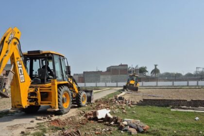 Bulldozer Action: Authority Launches Major Crackdown in Mussoorie and Dasna, Illegal Colonies on 44 Bighas Demolished IMAGE CREDIT TO AUTHORITY