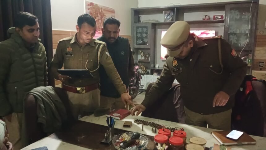 Raid at ex-serviceman’s house, 42 prohibited cartridges seized; case filed following wife’s report IMAGE CREDIT TO POLICE