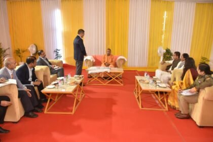 Chief Minister Conducts Detailed Review of Law and Development Projects in Gautam Buddh Nagar, Issues Strict Directions Regarding Foxconn Semiconductor Park IMAGE CREDIT TO INFORMATION DEPARTMENT