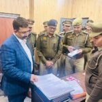 Additional CP Keshav Kumar Chaudhary Inspects Teela Mod Police Station and Holds Meeting IMAGE CREDIT TO POLICE