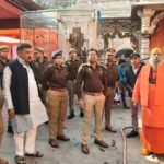 On the occasion of Mahashivratri, DCP City Dhaval Jaiswal visited Shri Dudheshwar Nath Temple to inspect the arrangements. IMAGE CREDIT TO POLICE