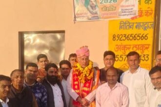 In Badruddin Nagar Nanu, a grand felicitation ceremony was held in honor of Pandit Aadesh Fauji. He was warmly welcomed after being nominated as a member of Special Olympics Bharat, and a reception ceremony was organized to celebrate the achievement. IMAGE CREDIT TO आदेश फौजी