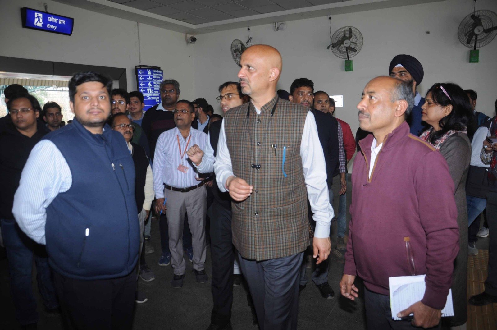 Divisional Railway Manager conducts detailed inspection of **Shamli Railway Station**, directs completion of preparations ahead of potential visit by the General Manager. IMAGE CREDIT TO Railway