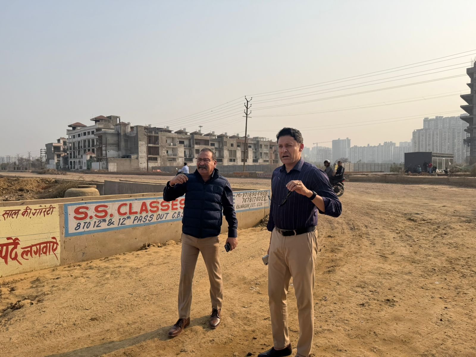 GDA Vice Chairman takes action: Officials will be held accountable for any negligence on under-construction roads in Rajnagar Extension IMAGE CREDIT TO AUTHORITY