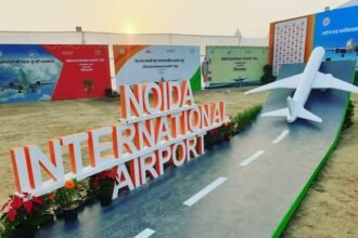 Case of drone flying in Noida International Airport premises; report filed against an unknown person. IMAGE CREDIT TO एयरपोर्ट प्रोफाइल फोटो