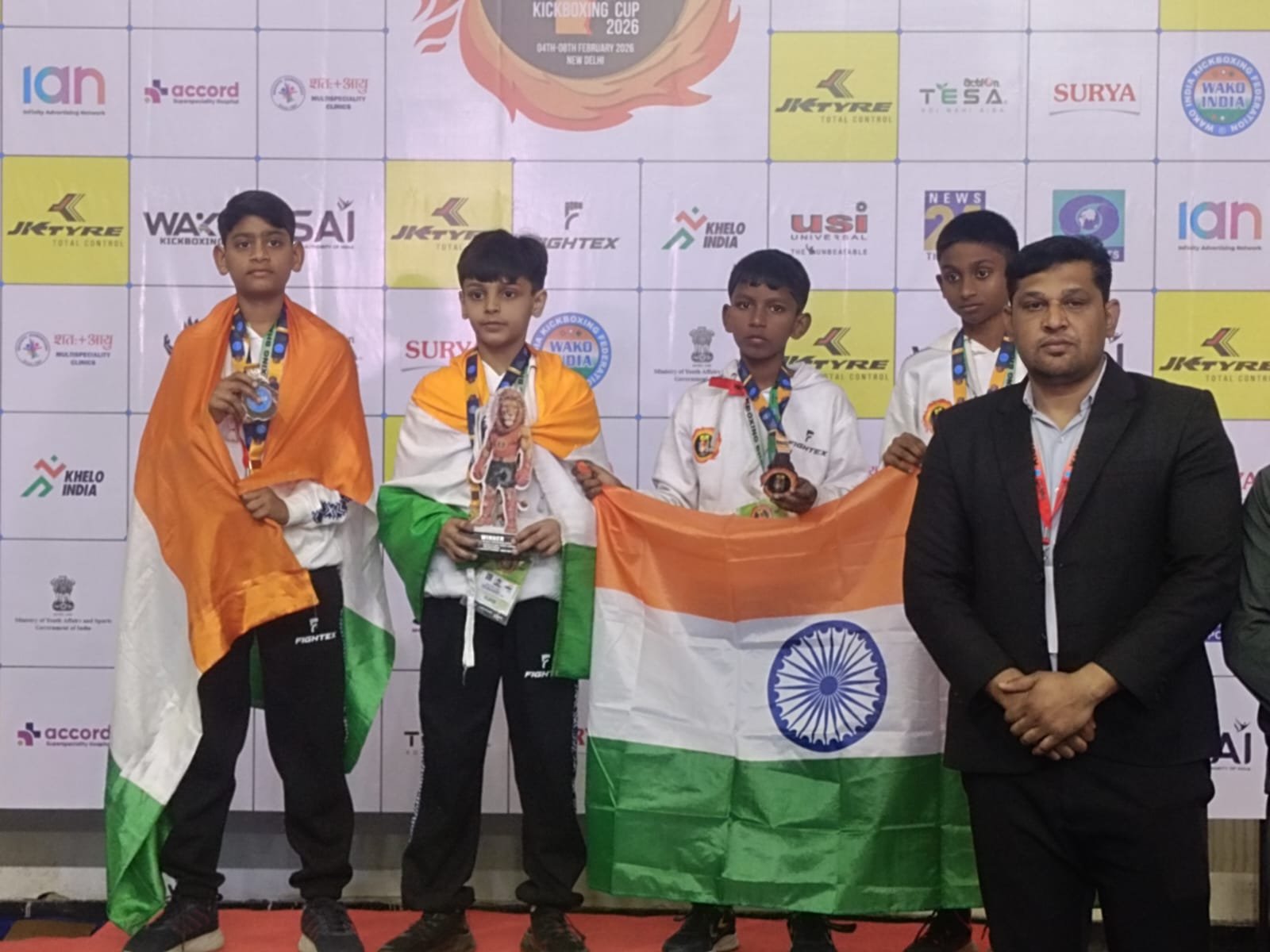 At the 5th WAKO India Open Kickboxing Championship 2026 held in New Delhi, Meerut’s Ujjwal Pal won two medals, bringing pride to the state and the nation IMAGE CREDIT TO उज्जवल पाल