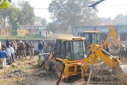 Greater Noida Authority Takes Action in Amarpur, 5,000 sq. m of Land Freed from Encroachment IMAGE CREDIT TO AUTHORITY