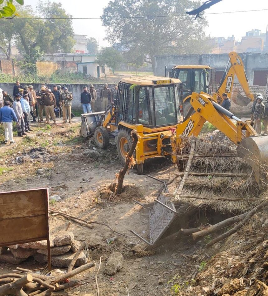 Greater Noida Authority Takes Action in Amarpur, 5,000 sq. m of Land Freed from Encroachment IMAGE CREDIT TO AUTHORITY