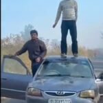 Deadly Stunt on Moving Vehicle Backfires: Police Fines ₹29,000 After Video of Dancing on Roof and Hanging Out of Window Goes Viral IMAGE CREDIT TO POLICE