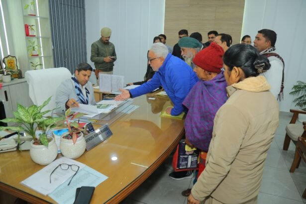 Public hearing organized under the chairmanship of DM Ravindra Kumar Mondad IMAGE CREDIT TO INFORMATION DEPARTMENT