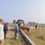 Strict action by the authority against illegal settlement in Bhanauta; 10,000 square meters of land freed from encroachment. IMAGE CREDIT TO AUTHORITY