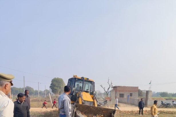 Strict action by the authority against illegal settlement in Bhanauta; 10,000 square meters of land freed from encroachment. IMAGE CREDIT TO AUTHORITY