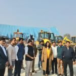 Major action by Yamuna Authority: 25 hectares of land cleared of encroachment in Heritage City and Raya Urban Center areas; illegal hotels, dhabas, and colonies demolished. IMAGE CREDIT TO AUTHORITY