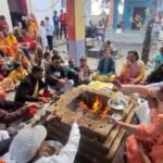 Seven-day Srimad Bhagavad Katha knowledge yajna concluded with Purnahuti; devotees took a pledge for virtuous conduct IMAGE CREDIT TO समिति