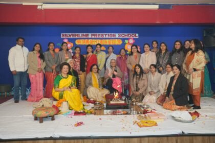 Silver Line Prestige School celebrated its 40th foundation day with enthusiasm; emotional farewell given to eighth-grade students. IMAGE CREDIT TO SCHOOL
