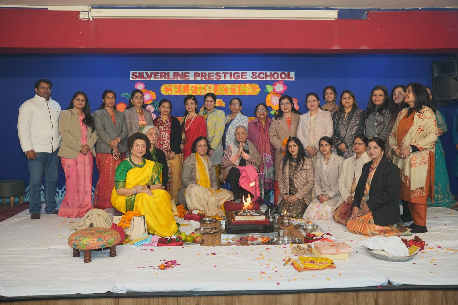 Silver Line Prestige School celebrated its 40th foundation day with enthusiasm; emotional farewell given to eighth-grade students. IMAGE CREDIT TO SCHOOL