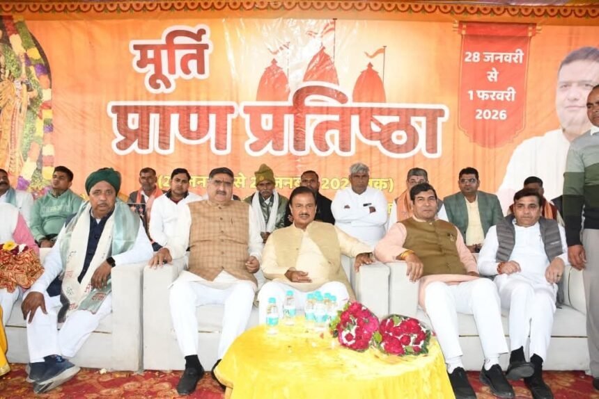 Mangrauli village resounded with grandeur as the idol was consecrated IMAGE CREDIT TO REPORTER