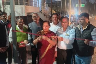 नगर पालिका परिषद बिजनौर Inaugurates New Street Lighting System; Roads Illuminate with Bright White Glow. IMAGE CREDIT TO नगर पालिका