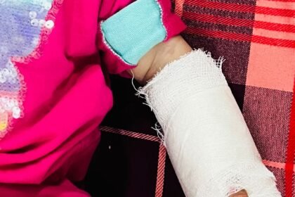 Nine-month-old baby’s finger accidentally cut due to negligence at Sarvodaya Hospital. IMAGE CREDIT TO REPORT