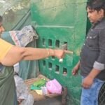 Mayor ordered the removal of an illegal shrine from the green belt under Lohia Nagar flyover. IMAGE CREDIT TO रिपोर्टर