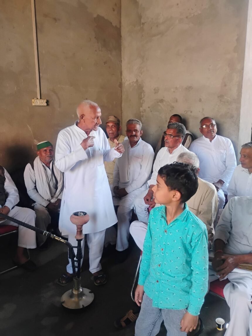 Meeting held in Fugana under the aegis of Brahmin Samaj Ekta Manch, calling for an end to social evils IMAGE CREDIT TO रिपोर्टर