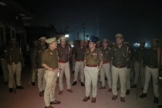 Shamli Police’s strict action: SP N. P. Singh conducted a foot patrol IMAGE CREDIT TO POLICE