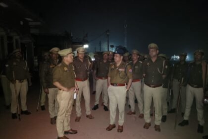 Shamli Police’s strict action: SP N. P. Singh conducted a foot patrol IMAGE CREDIT TO POLICE