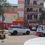 Uttar Pradesh Chief Minister Yogi Adityanath arrived in Ghaziabad and participated in the RSS meeting. IMAGE CREDIT TO REPORTER