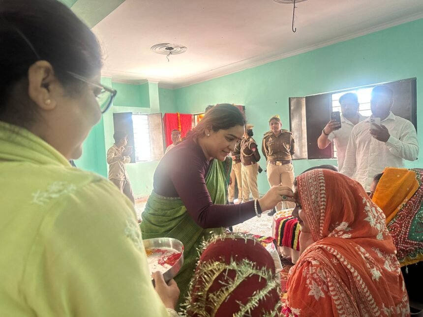 Aparna Yadav, Vice-Chairperson of the Women’s Commission, inspected the Anganwadi center in Dadha IMAGE CREDIT TO Aparna Yadav, Vice-Chairperson of the Women’s Commission, inspected the Anganwadi center in Dadha IMAGE CREDIT TO INFORMATION DEPARTMENT