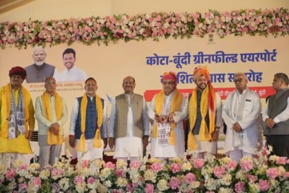 Foundation laid for Kota-Bundi Greenfield Airport; the ₹1,507 crore project will bring new flights to Hadot IMAGE CREDIT TO लोकसभा सचिवालय